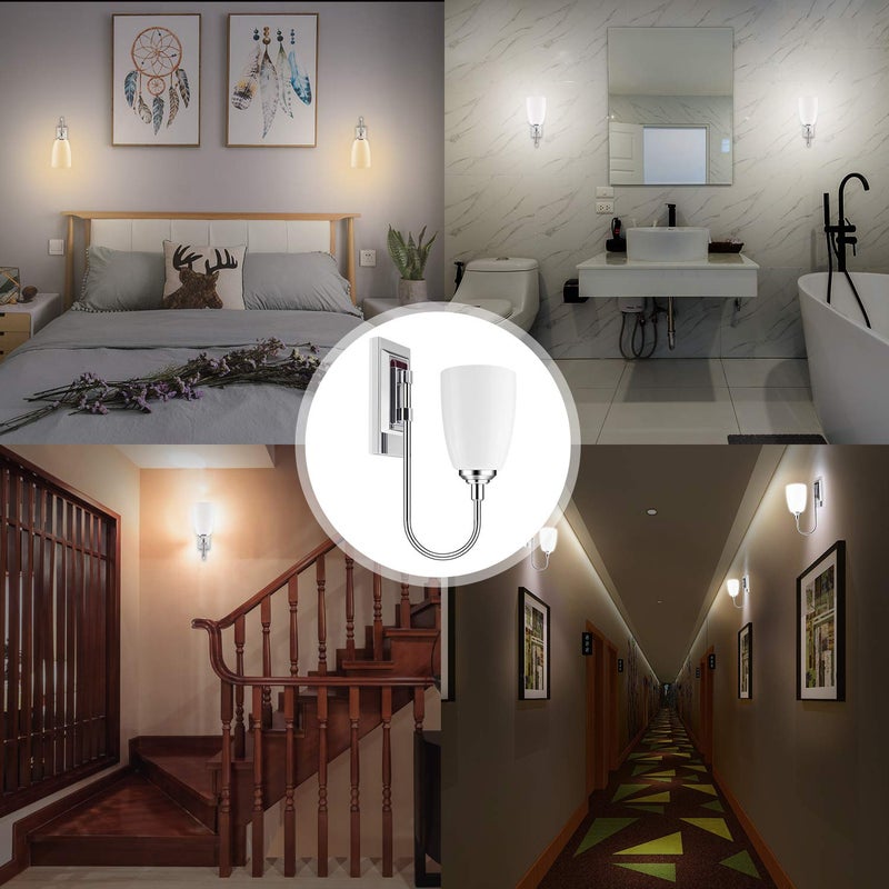 LUXSWAY 12 Colors Changing Wall Lamp, Dimmable Up/Down Wall Sconce,Over Bed Headboard Light for Bedroom Hallway Home Decor- 1Pack - Image 3